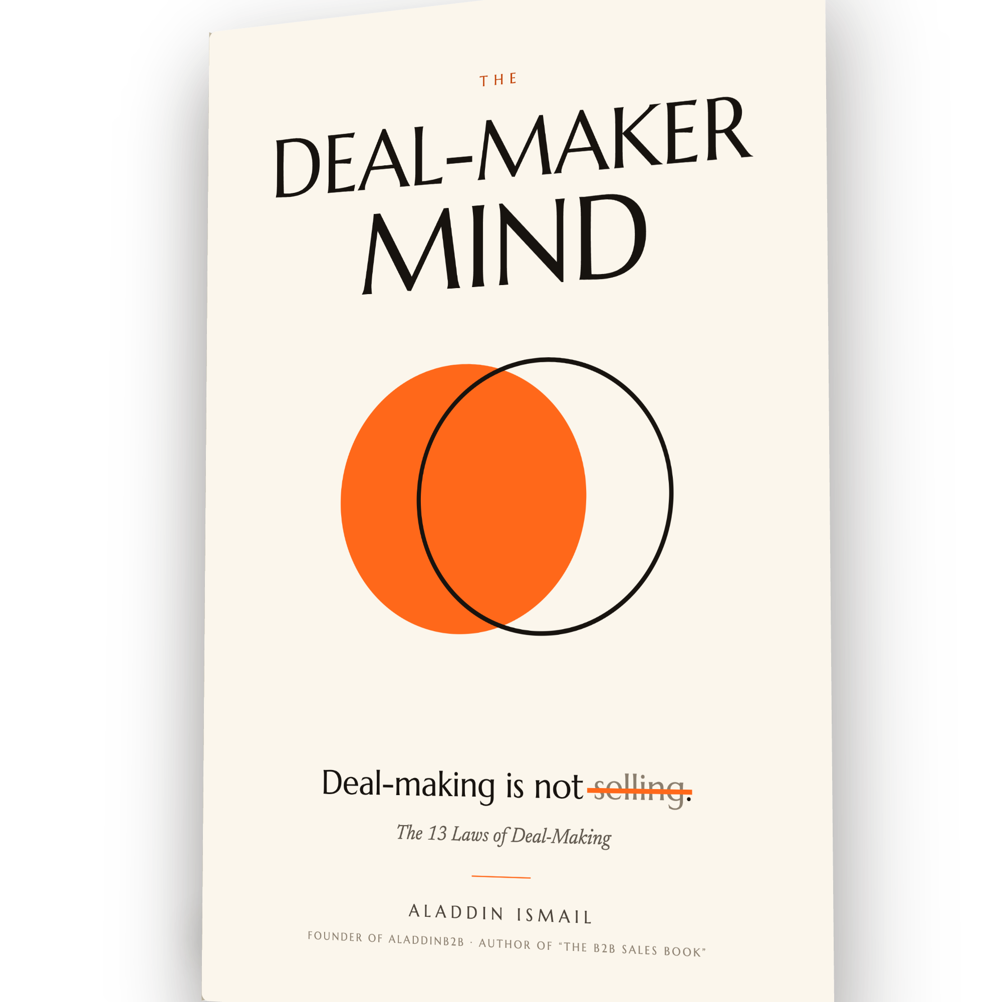 The English edition of The Deal-Maker Mind, standing upright